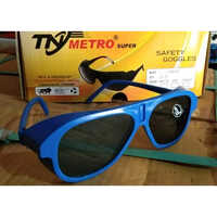 Blue Welding Goggles - Polycarbonate Material, Various Sizes, Customizable Color | Clear Lenses, Industrial Use, Comfortable Fit