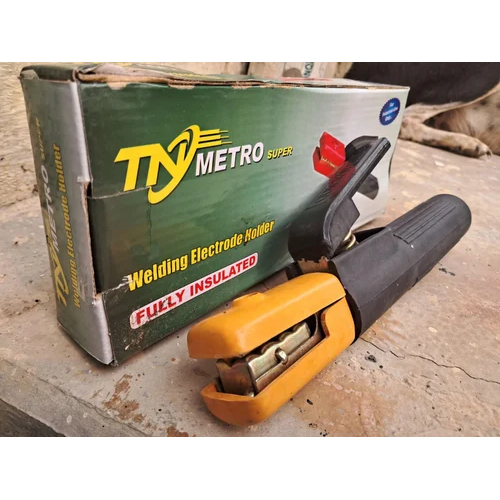 Fully Insulated Welding Electrode Holder - Durable Rubber, Various Sizes Available, Customizable Colors | Ideal For Industrial Use, New Condition