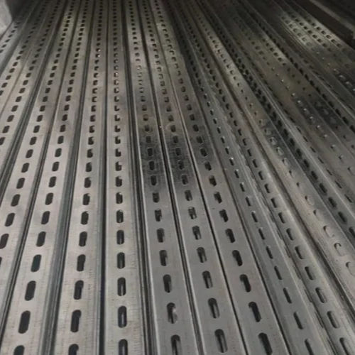 Galvanized Iron Slotted C Channel - Size: 10 Inch (Length)