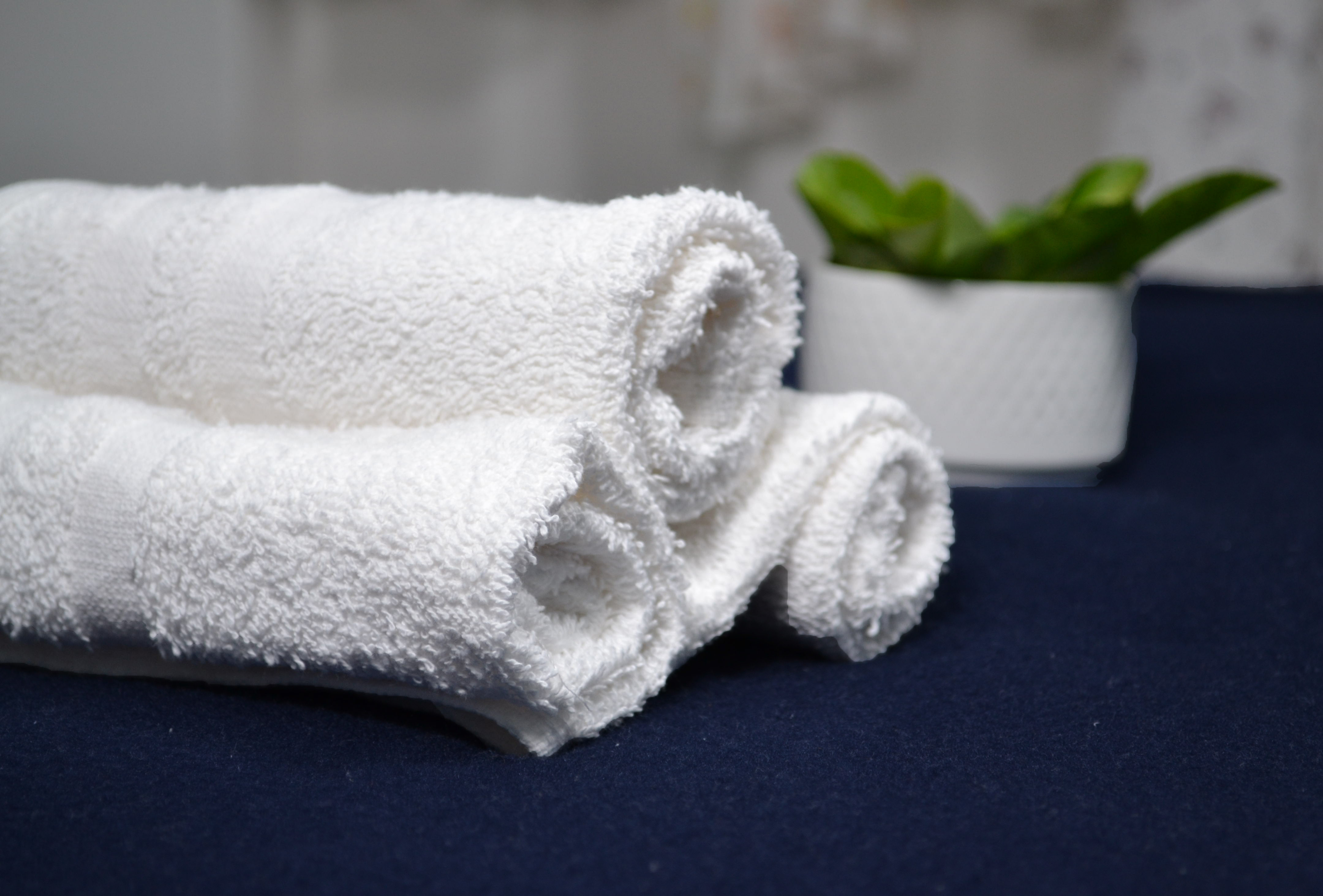 Hotel White Face Towel