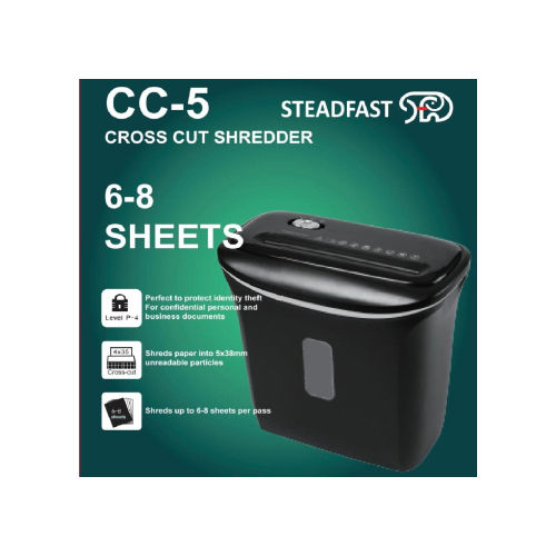 Cc-5 Cross Cut Shredder Machine - Sheet Capacity: 50 - 100