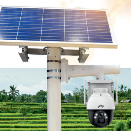 Solar Powered Cctv Camera - Color: As Per Availability