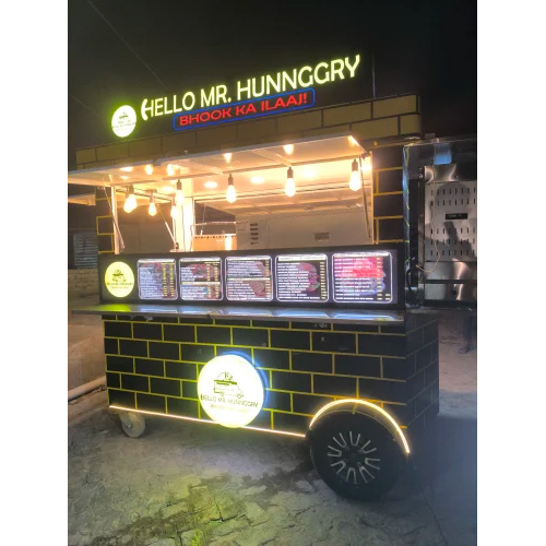 Multicolor Fancy Fast Food Cart