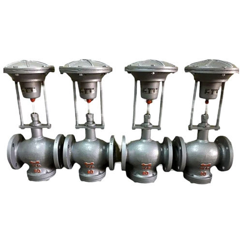 3 Way Globe Control Valve - Color: Silver