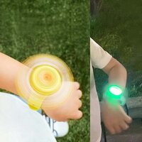 LED Light & Spinning Slap Kids Cartoon Bracelet Wrist Bands