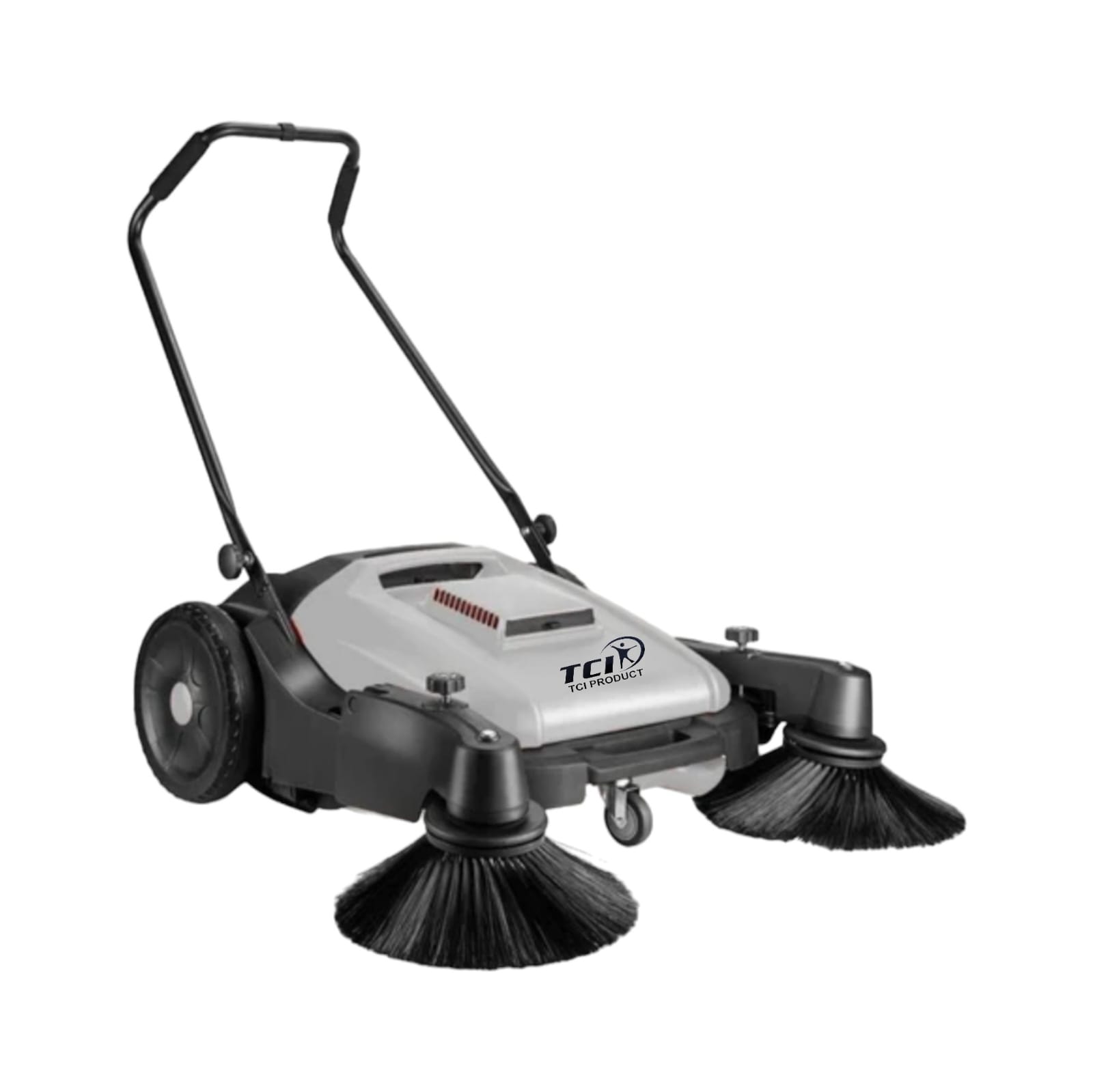 Walk Behind Road Sweeping Machine - Color: Grey