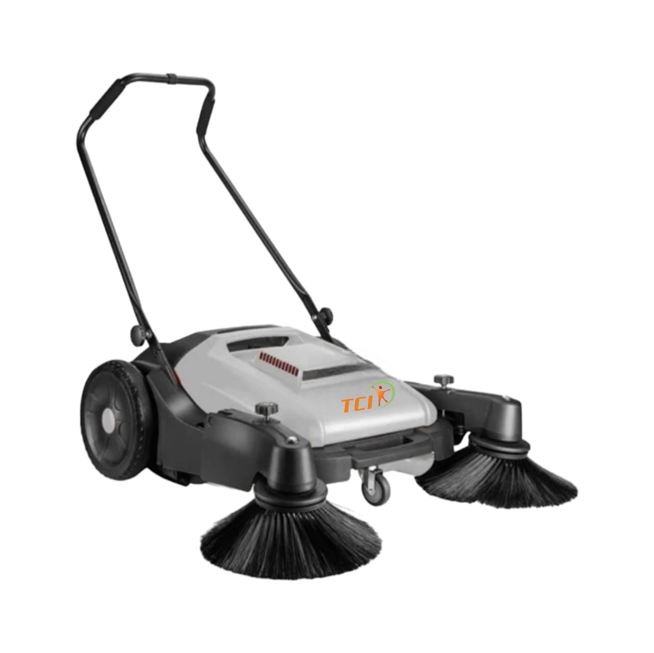 Walk Behind Road Sweeping Machine - Color: Grey