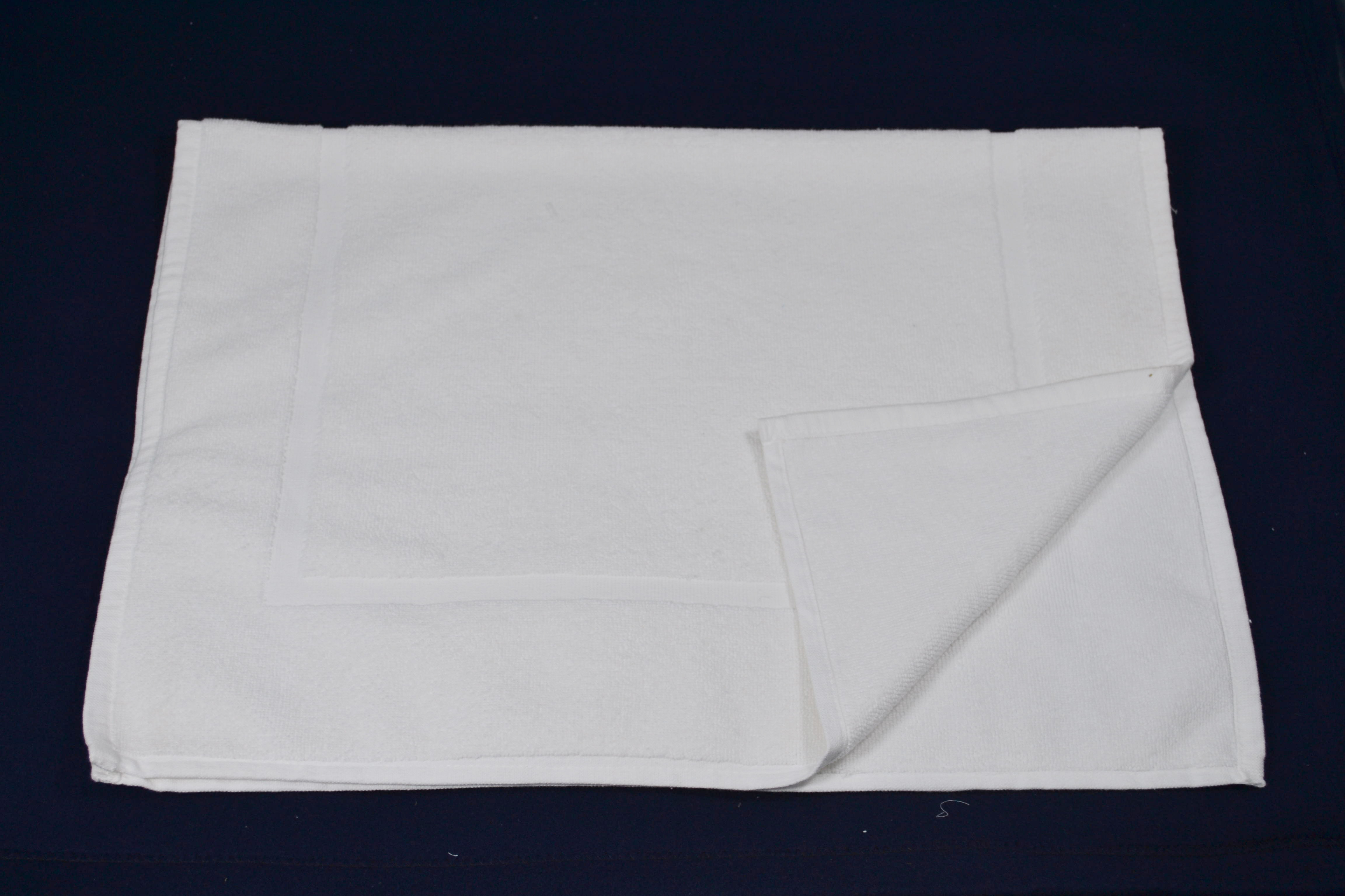 White Hotel Cotton Mat Towel