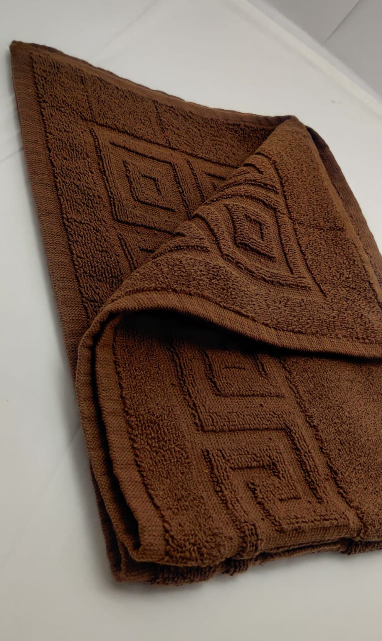 Hotel Brown Cotton Mat Towel