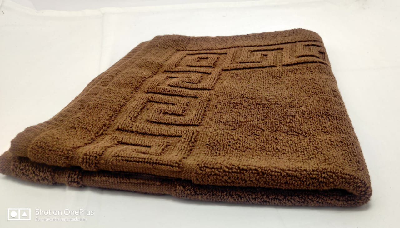 Hotel Brown Cotton Mat Towel