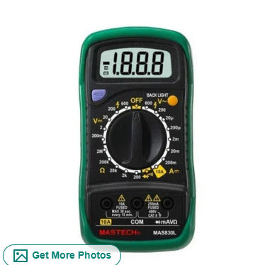 Mastech Mas830L Digital Multimeter - Body Material: N/A