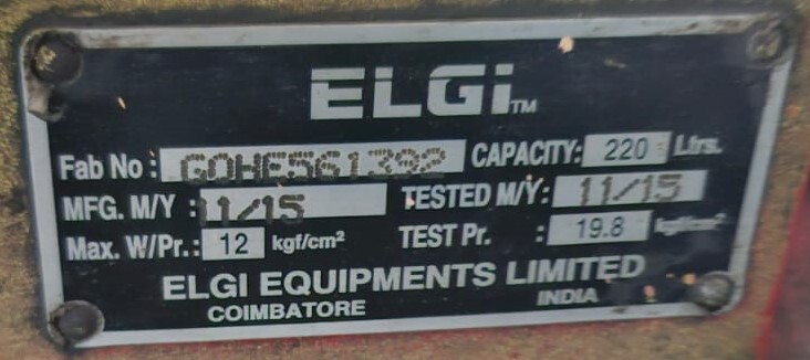 5 Hp Air Compressor - Elgi Make