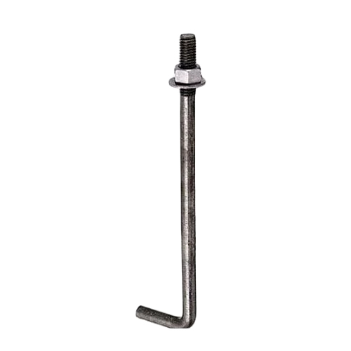 Mild Steel Foundation Bolt - 16 Millimeter Diameter, Silver Color, Industrial Grade, Powder Coated Finish for Enhanced Durability