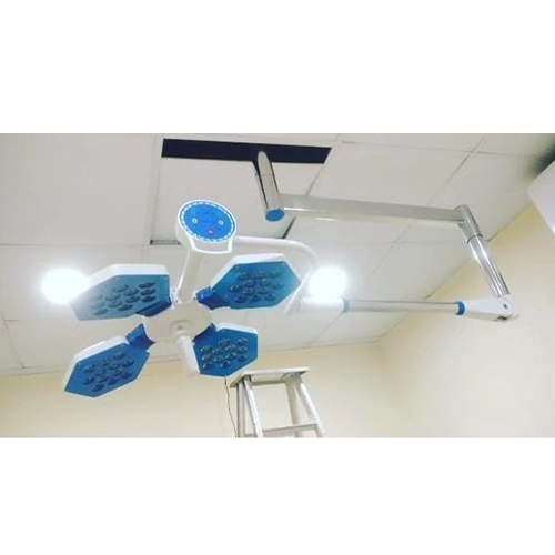 Hexa Ceiling OT Light - Aluminium Construction, 220-240 Volt Power, Manual Operation | Versatile Installation Without Wall Mounting, Superior Illumination for Surgical Procedures
