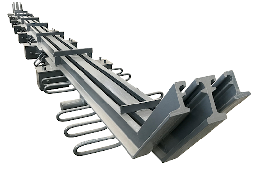 MODULAR EXPANSION JOINT - Stainless Steel, 100 mm Height x 50 mm Width, Silver Color, 200Â°C Max Temperature, 100 psi Working Pressure, 5 kg Weight