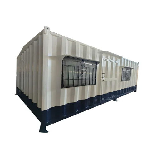 Mild Steel White Rectangular Porta Cabin