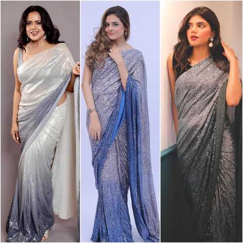 heavy georgette saree