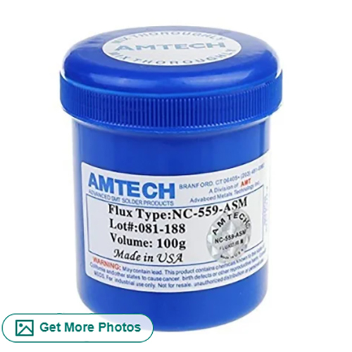 No Clean Lead Clean Solder Flux Paste - 100g, 4x10x6 cm | No-Residue Formula, Excellent Wetting and Flow Characteristics, Ideal for Electronics Manufacturing