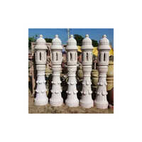Stone Lamps - High-quality Sandstone, Custom Sizes Available, Polished White Finish, Excellent Water Absorption Properties, Elegant And Cozy Ambiance