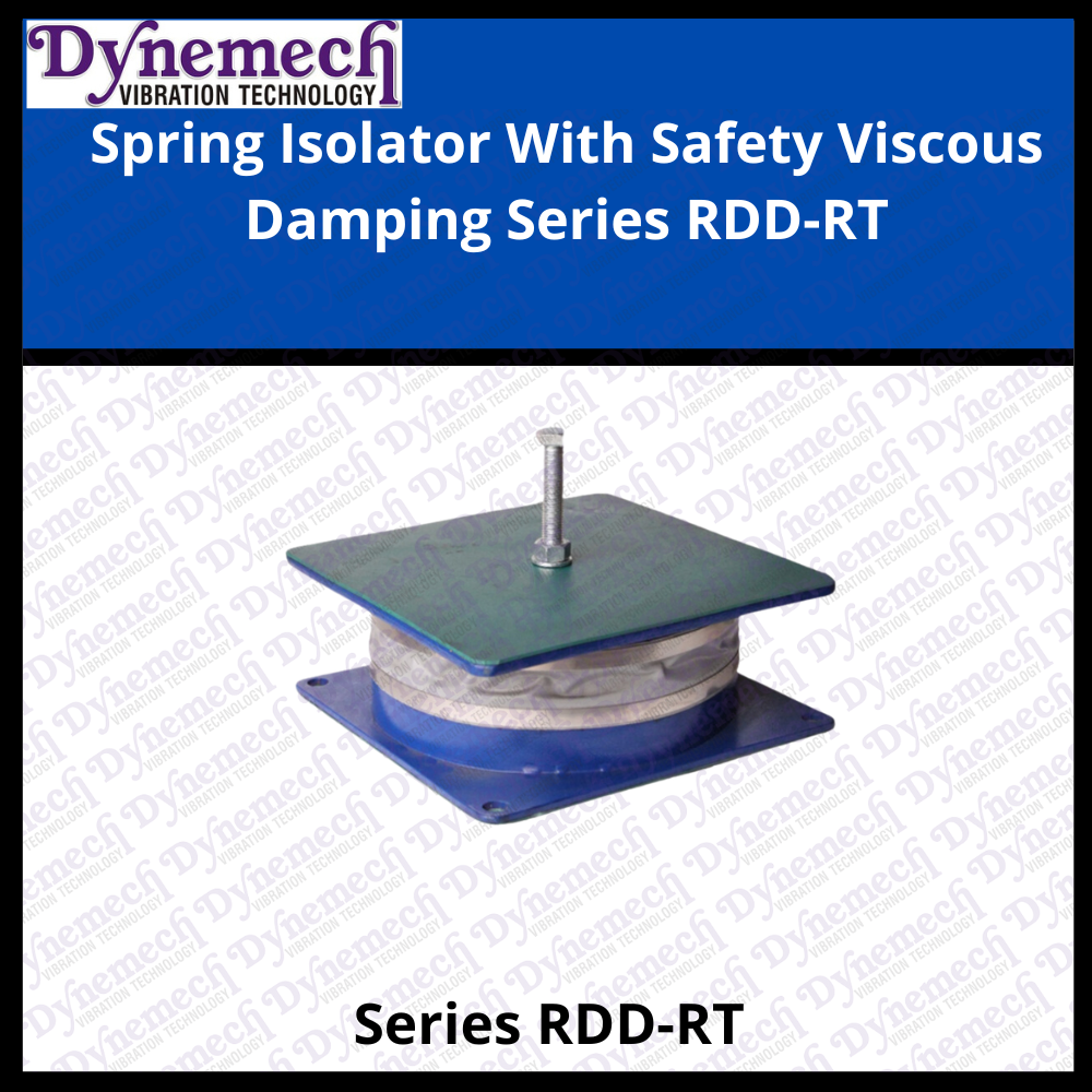 Spring Isolator With Safety Viscous Damping, Series-rdd-rt - Color: Green