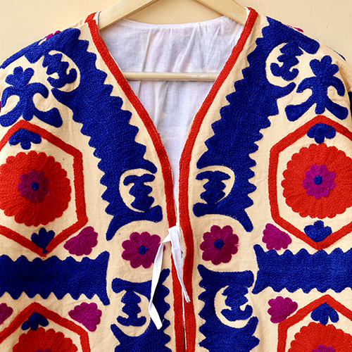 Unique Style Artisan Made Jacket - Color: Multicolor