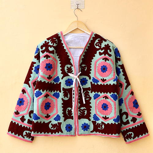 Ladies Unique Style Artisan Made Jacket - Bust Size: Requirement Based -- Select Unit --? Meter (M)