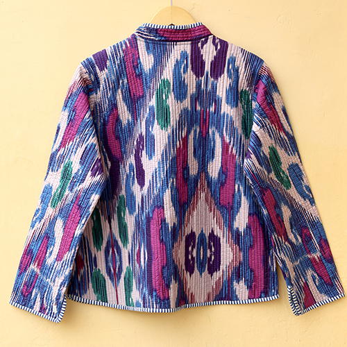 Multi Color Reversible Womens Boho Coat
