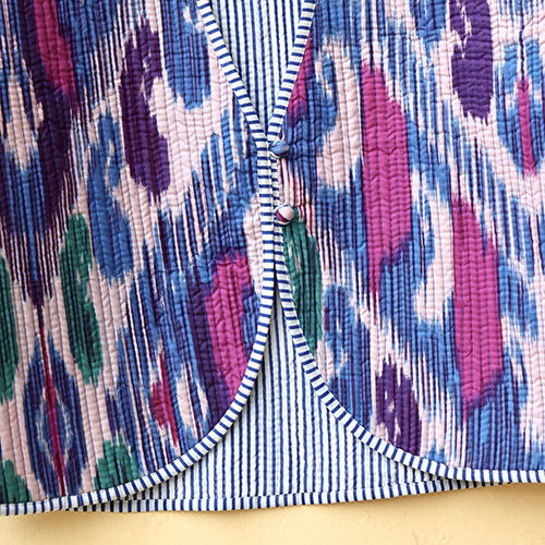 Multi Color Reversible Womens Boho Coat