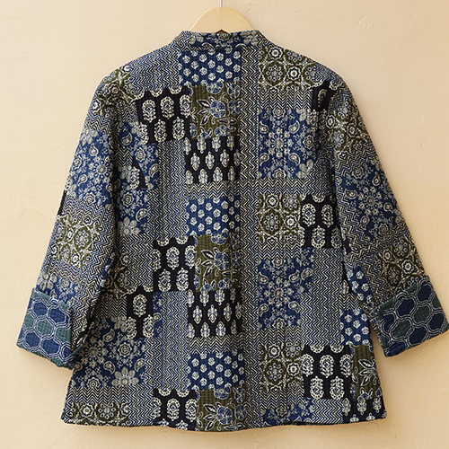 Stylish Reversible Boho Jacket - Color: Multicolor