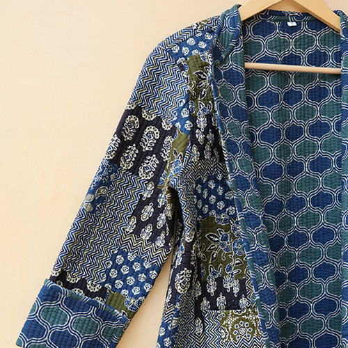 Stylish Reversible Boho Jacket - Color: Multicolor