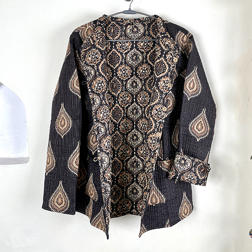 Reversible Hand Block Printed Jacket - Bust Size: Requirement Based Millimeter (Mm)