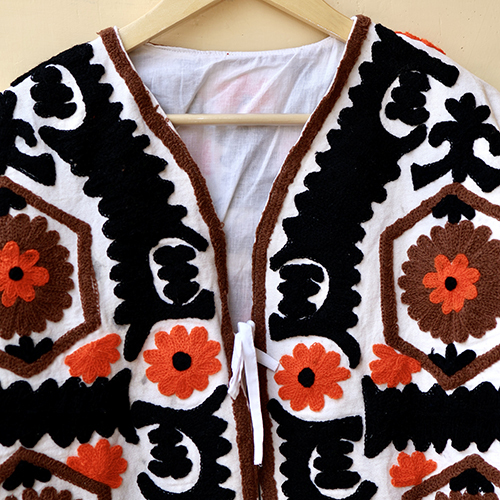 Indian Handmade Suzani Embroidery Jacket