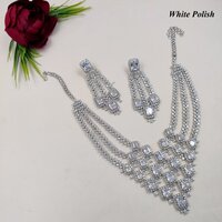 Classic Designer American Diamond  Necklace