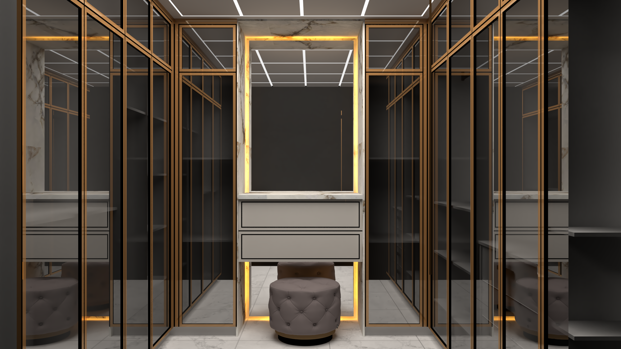 Customized Modular Wardrobes - Mdf Board, Custom Size, Customizable Colors | Polished Finish, Durable, Easy To Clean, Elegant Indian Style
