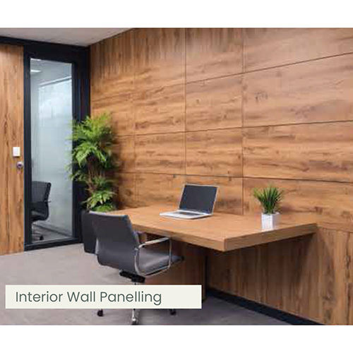 Wooden Interior Wall Panelling - Color: Brown