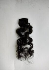 Virgin Remy Natural Curly Single clip-on human hair extension