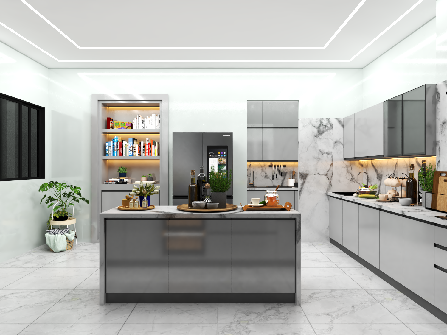 Stainless Steel Modular Kitchen Modular Kitchen - Color: Customizable