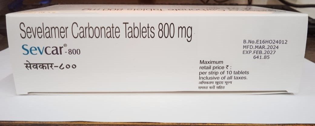 Sevcar -800Mg (Sevelamer carbonate Tablets 800Mg)