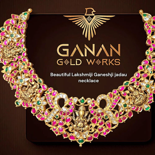 Lakshmi Ganesh Jadu Necklace