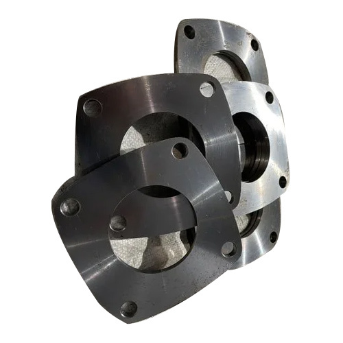 Mild Steel Square Flange - Color: Silver