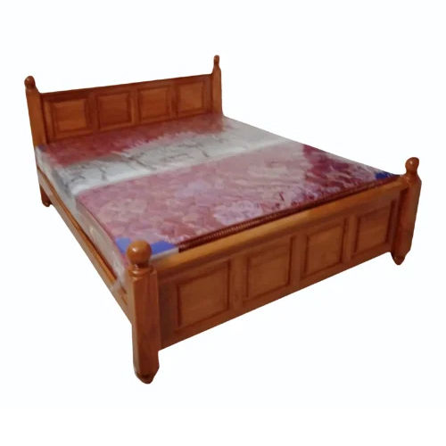 Sheesham Wooden Cot Bed - Color: Brown