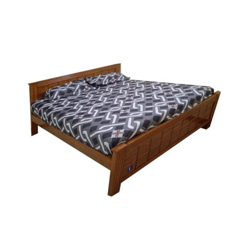 Brown Wooden Bed