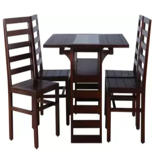 Polished Wooden Dining Table Set