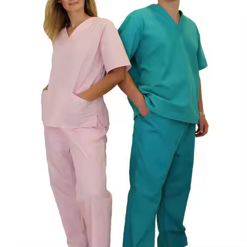 Hospital Staff Short Sleeves And Front Pockets - Color: Different Available