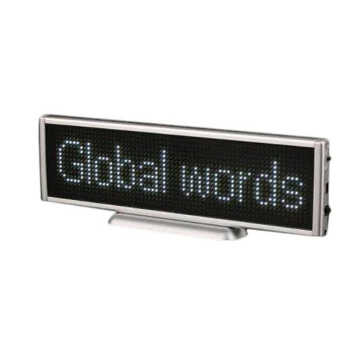 LED Name Badge - Versatile Plastic Material, Compact Size | Eye-Catching Illumination, Customizable Display Options