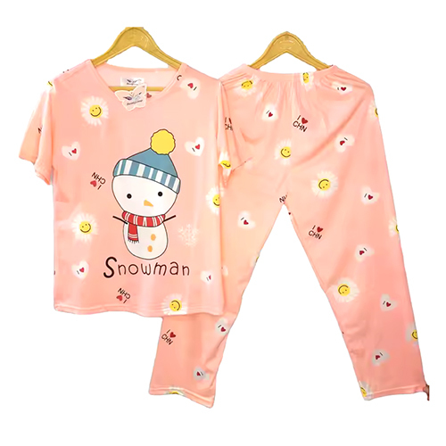 Ladies Silk Pajama 2 Piece Set