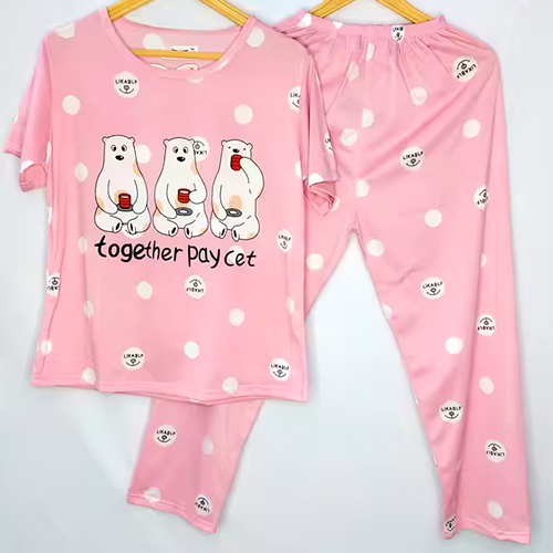 Ladies Beauty Sleepwear Nighty Pajamas Set - Color: Different Available