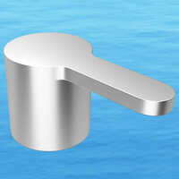 65 Mini Fuzen Faucet Handle - Brass Material, Round Shape, Glossy Silver Finish | Different Size Options, Easy To Install, Comfortable Grip