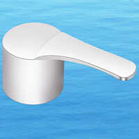Step Zinc Faucet Handle - Color: Silver