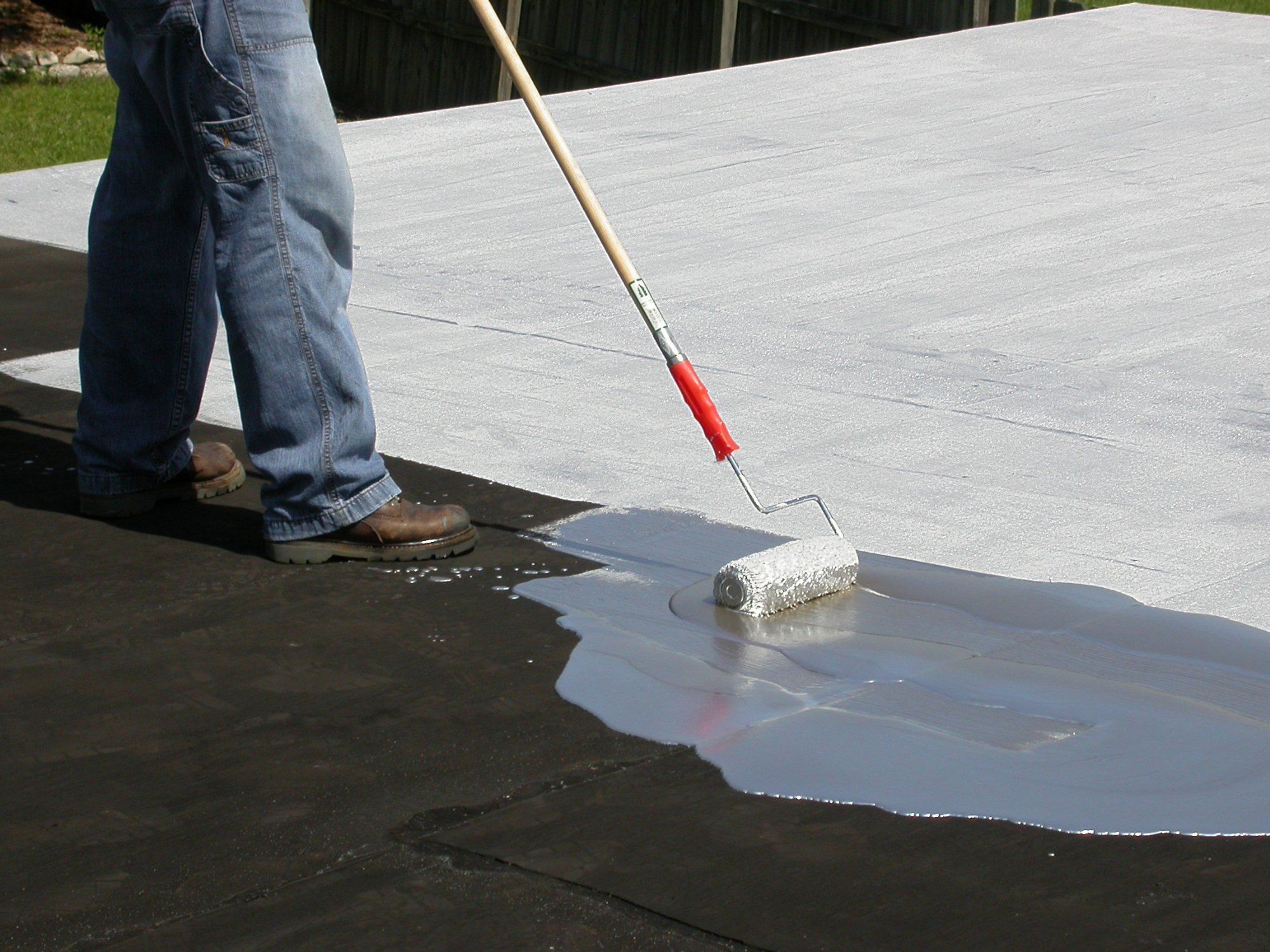 PUD based waterproofing and leak seal coating